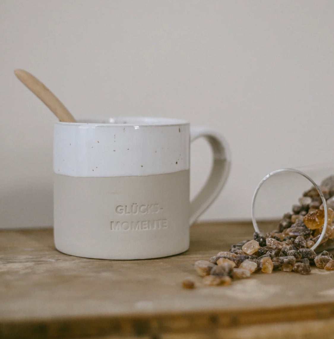 Eulenschnitt Tasse Glücksmomente groß
